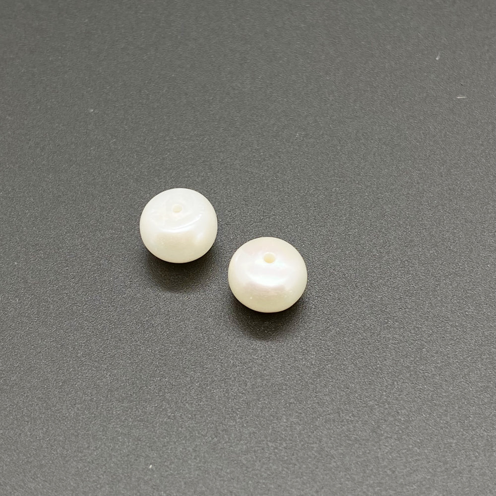 AAA Oblate Freshwater pearl by Pair