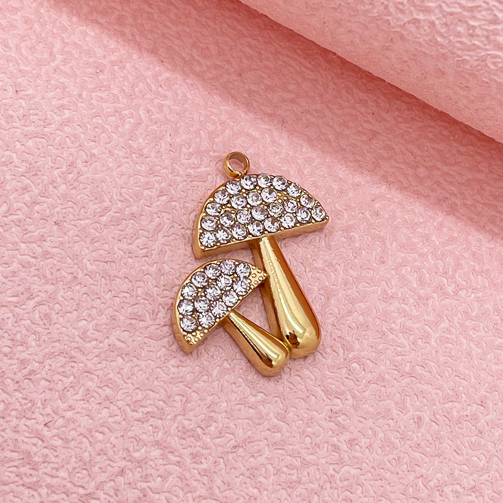 51302 Diamond Mushroom Charm