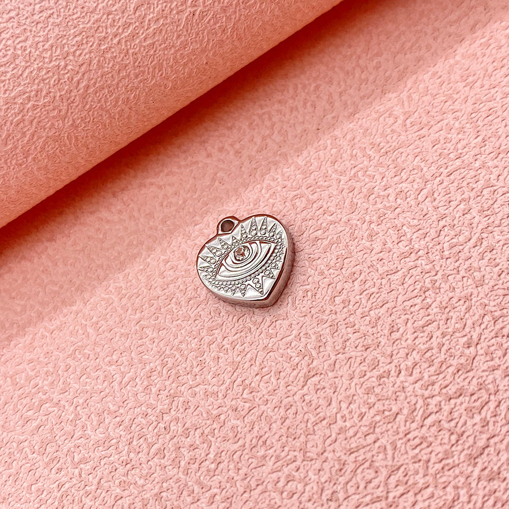 5737 Evil eye heart charm