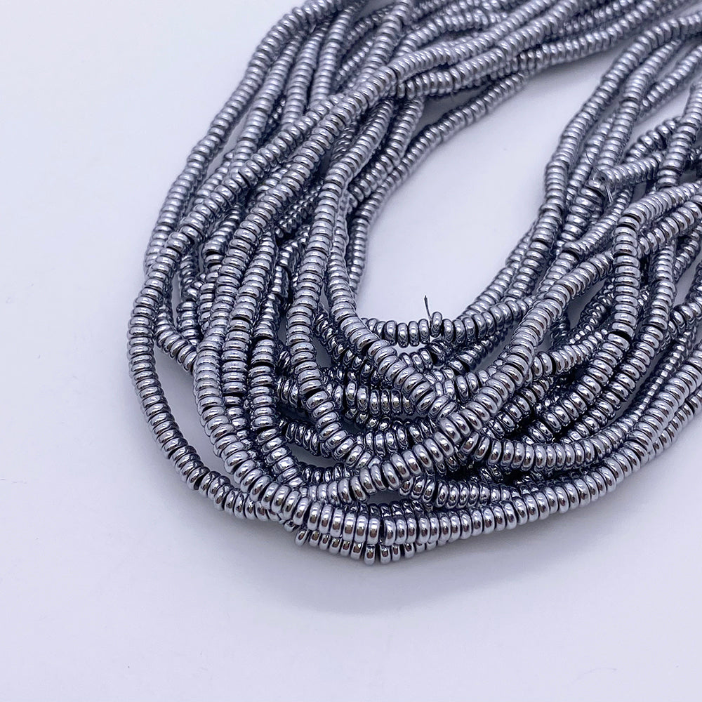 6/5mm Round Hematite Beads