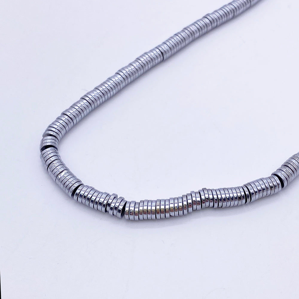 Round sequin hematite heshi Beads