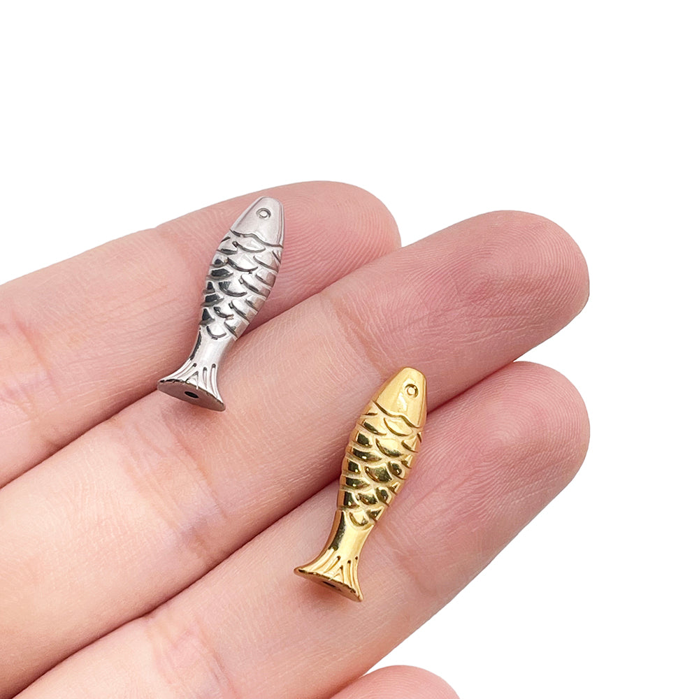 Fish hole charm