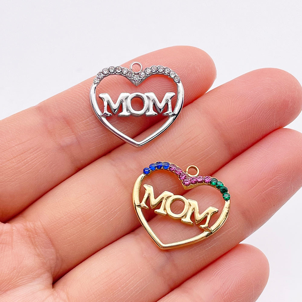 51170 Heart"MOM" Charm
