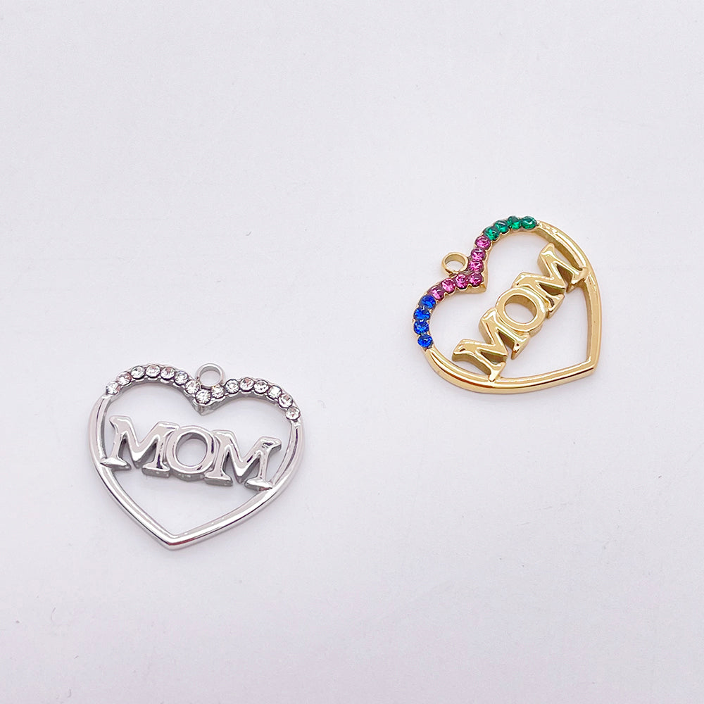 51170 Heart"MOM" Charm