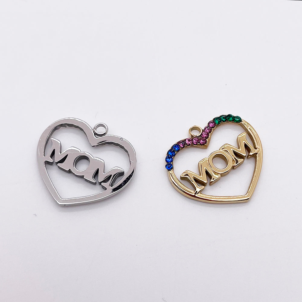 51170 Heart"MOM" Charm