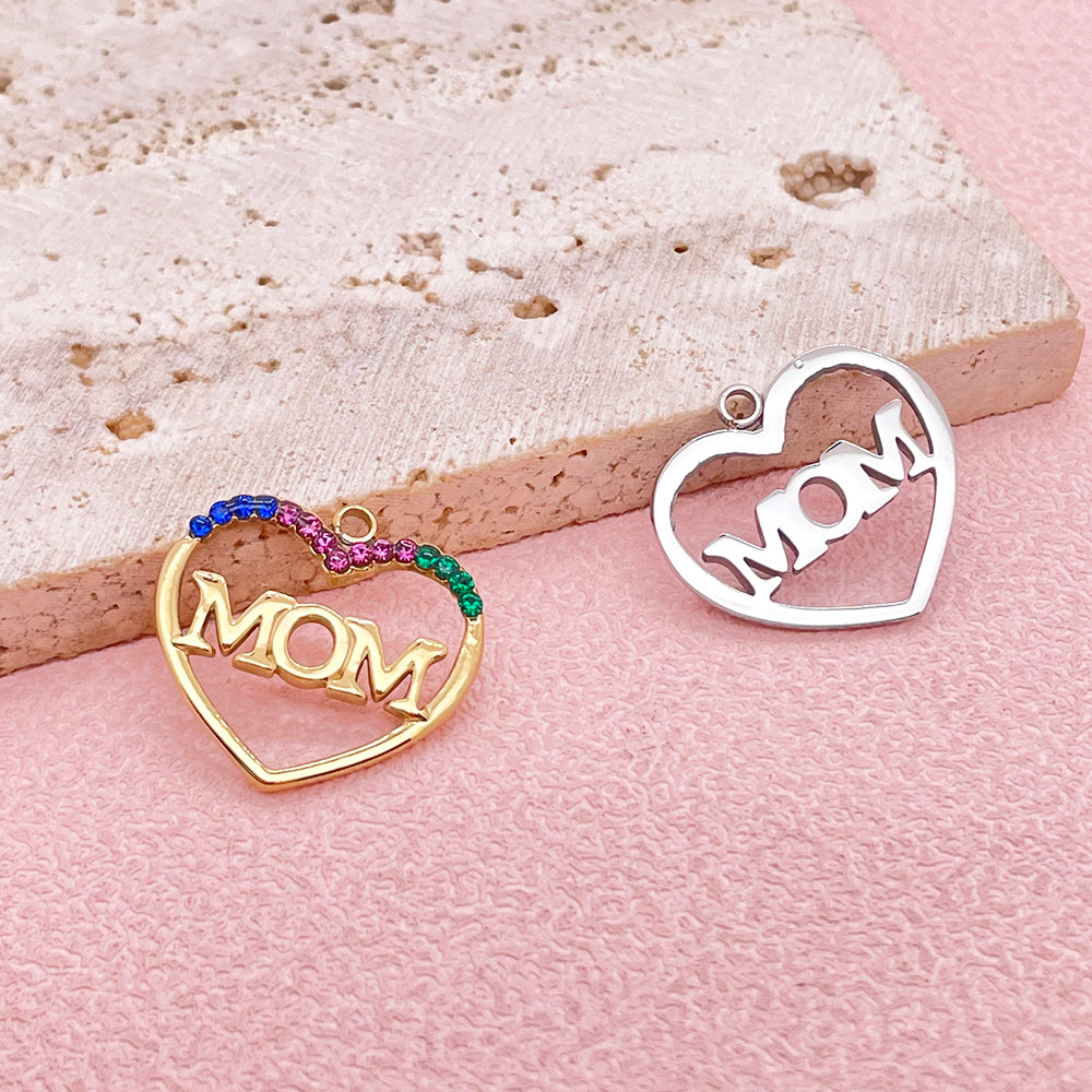 51170 Heart"MOM" Charm