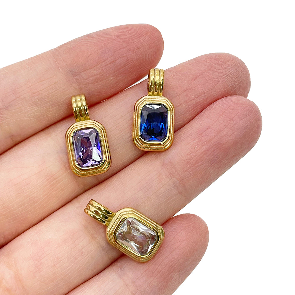 51889 Square Diamond Charm