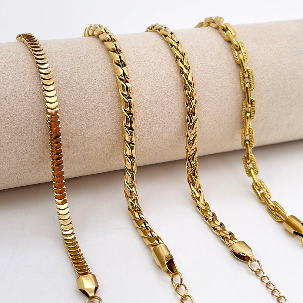 Stainless Steel Finished Thick Bracelet