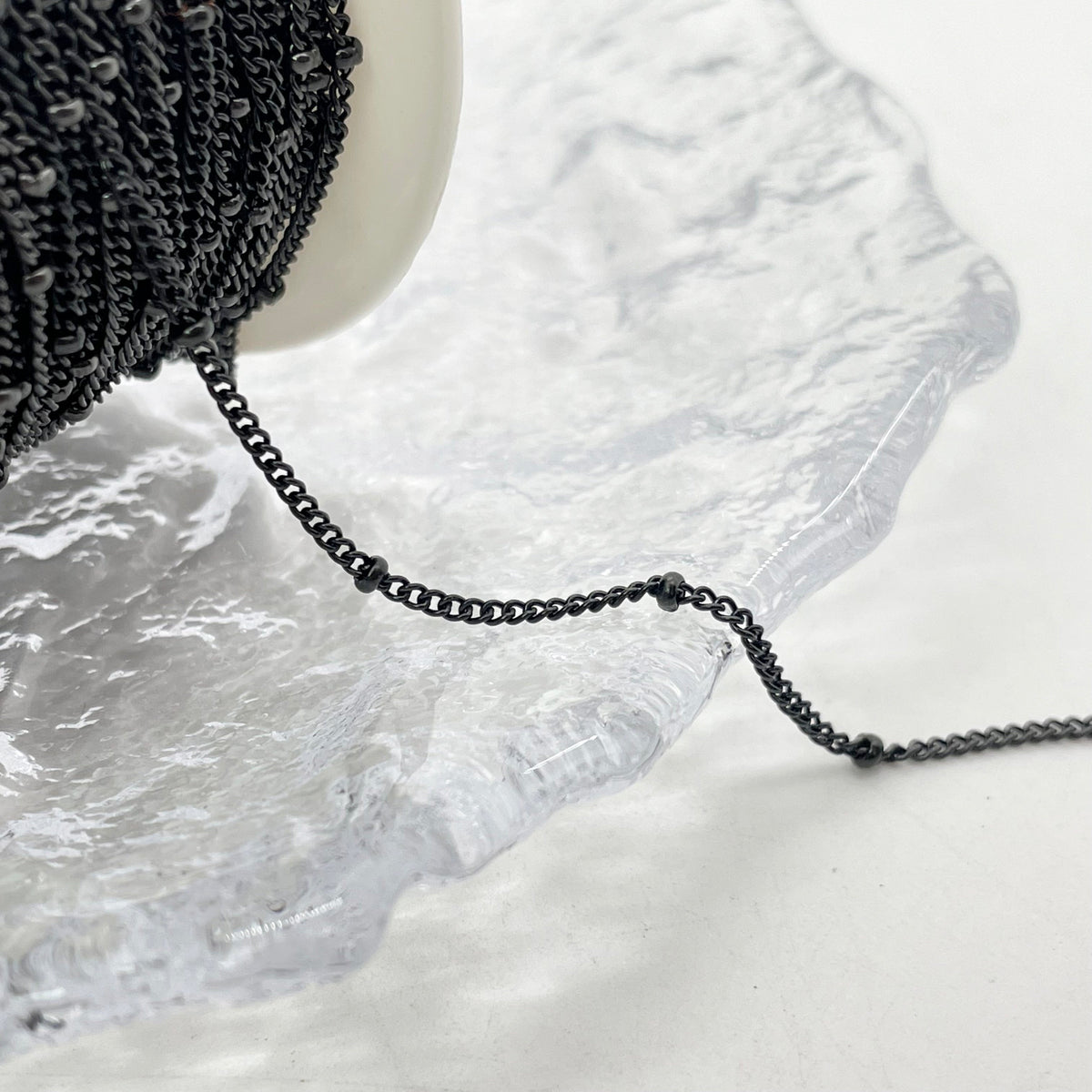 C1079 Black Beads Chain