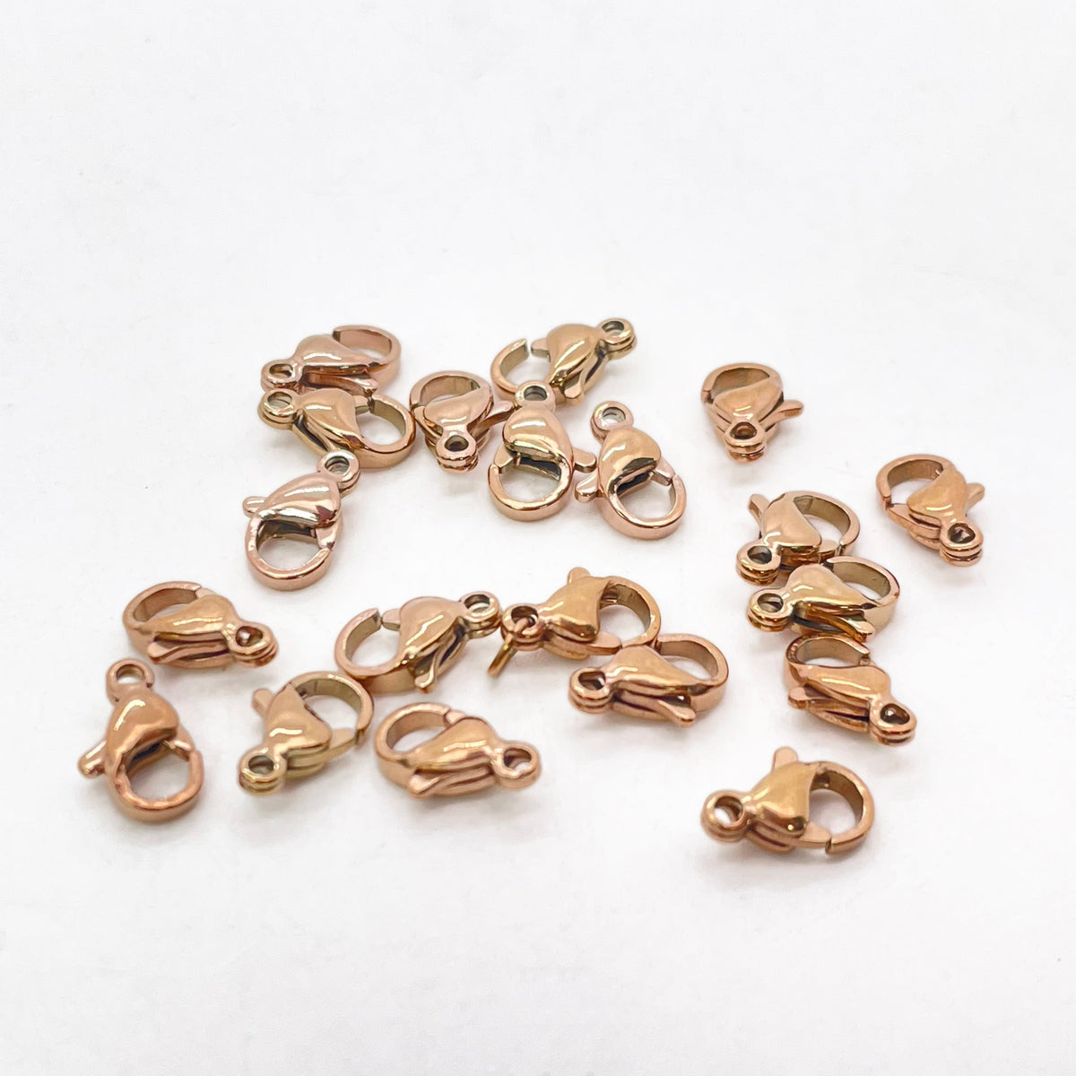 10pcs/pack lobster clasp -Vacuum Plating Waterproof Stainless steel basic accessories