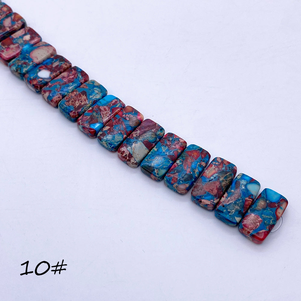 Double-hole Emperor Stone Beads