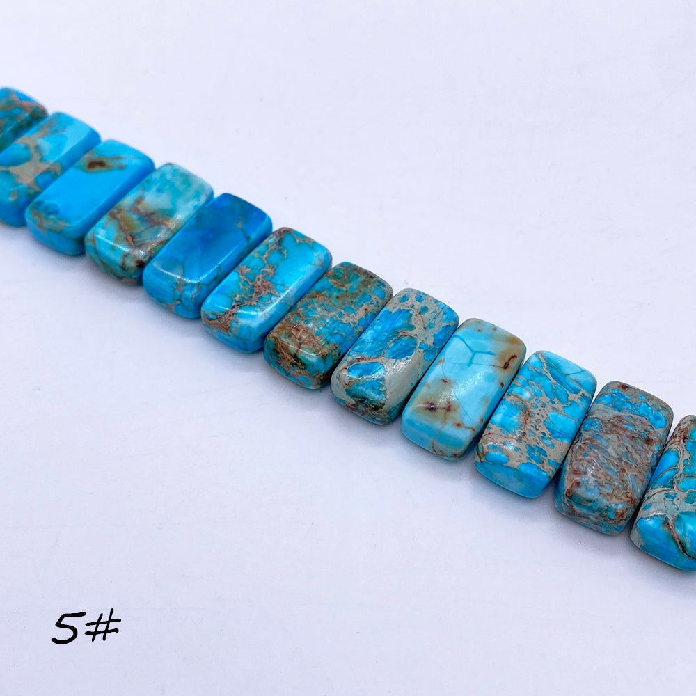 Double-hole Emperor Stone Beads