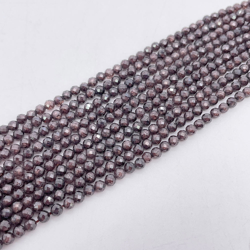2/3mm Cubic Zircon Faceted Beads