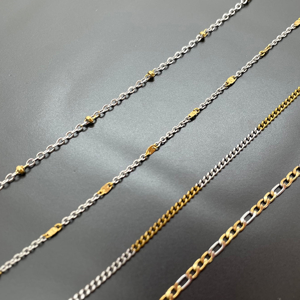 Two Tone Stainless Steel Chain
