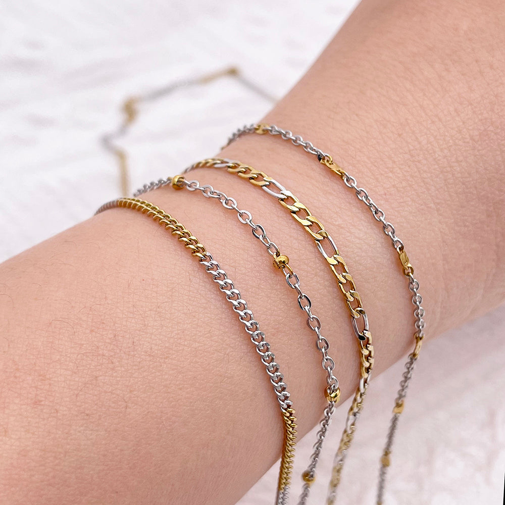 Two Tone Stainless Steel Chain