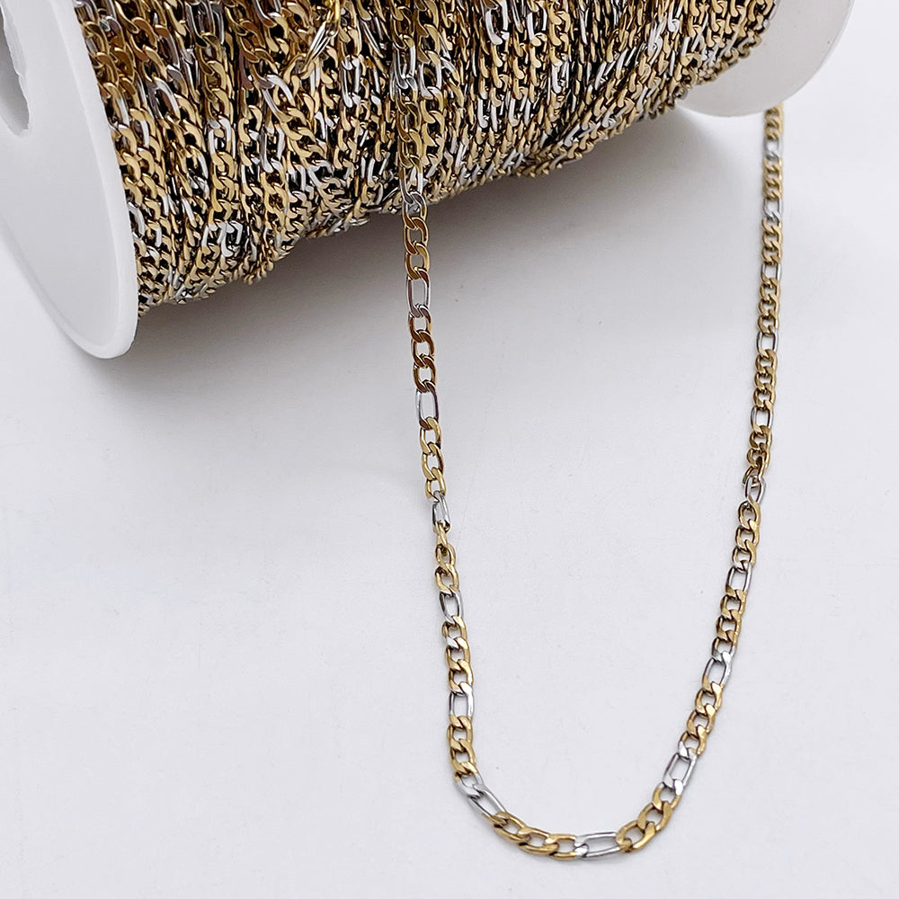 Two Tone Stainless Steel Chain
