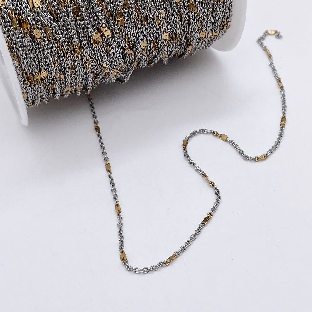 Two Tone Stainless Steel Chain