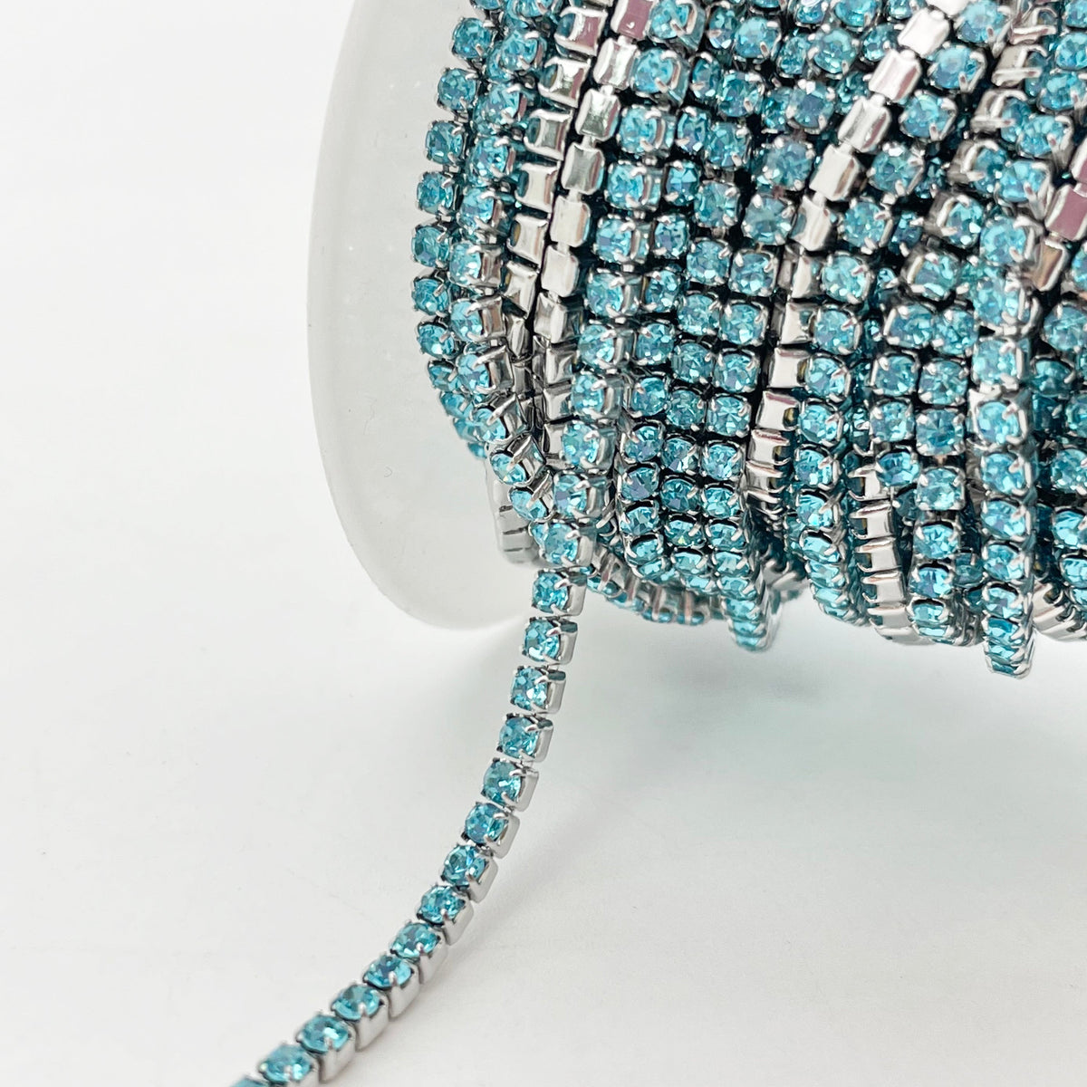 C1444 2mm Colorful Cup Rhinestone Chain/Clawchain