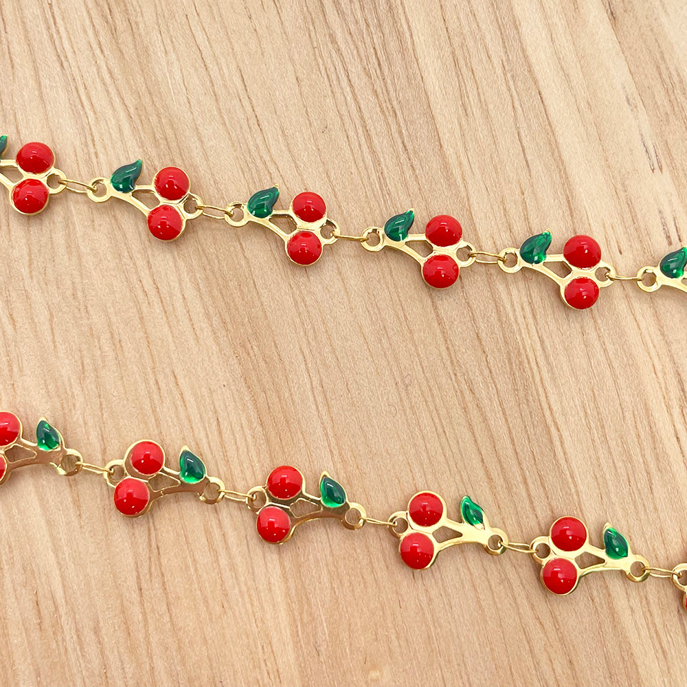 C1613 Enamel Cherry Chain