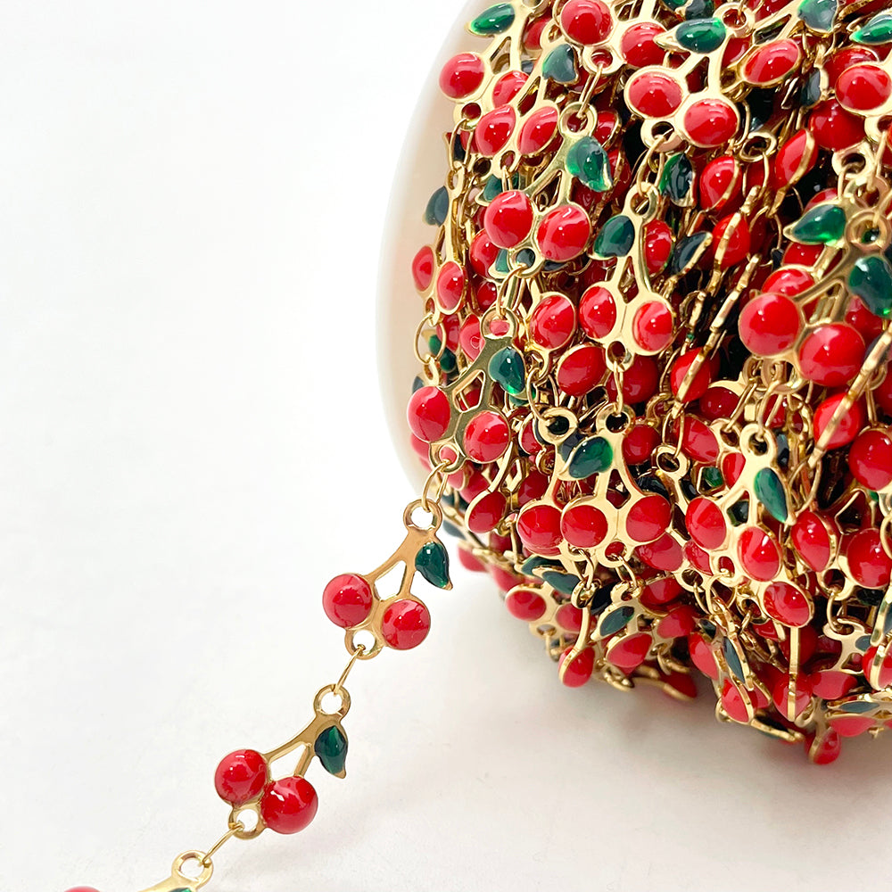 C1613 Enamel Cherry Chain