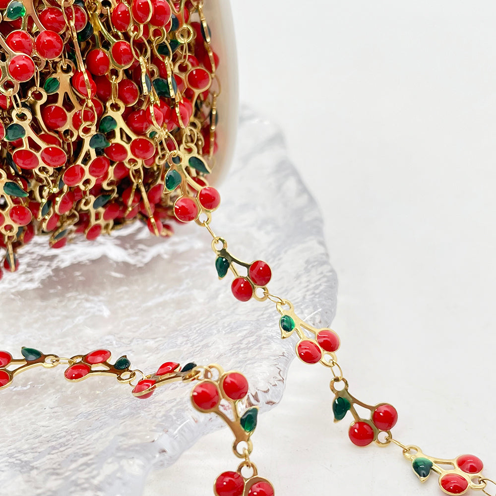 C1613 Enamel Cherry Chain