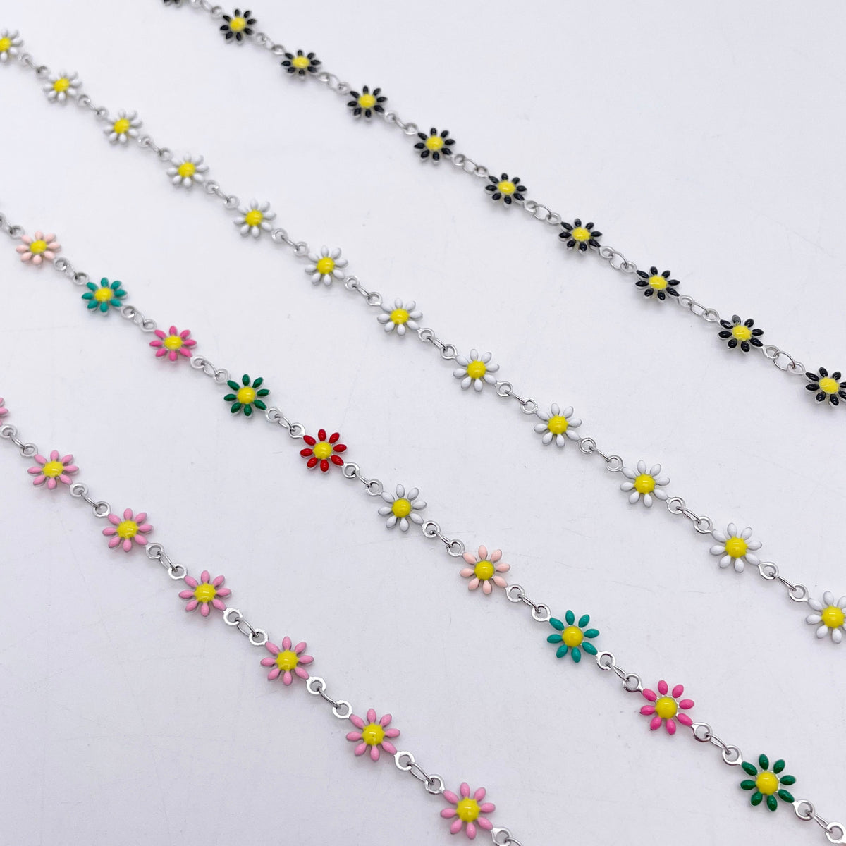 C1388 Enamel daisy chain-Vacuum Plating Waterproof Stainless steel chain