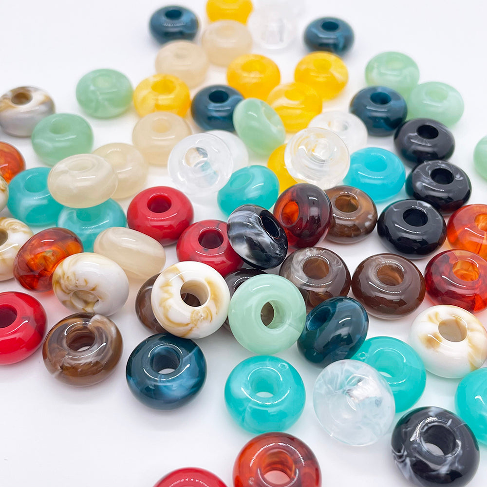 20 pcs/pack Multi color Acrylic Large hole Beads