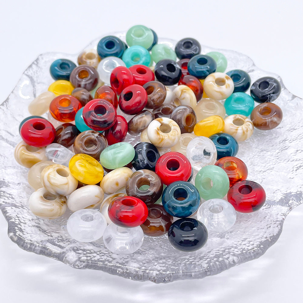 20 pcs/pack Multi color Acrylic Large hole Beads