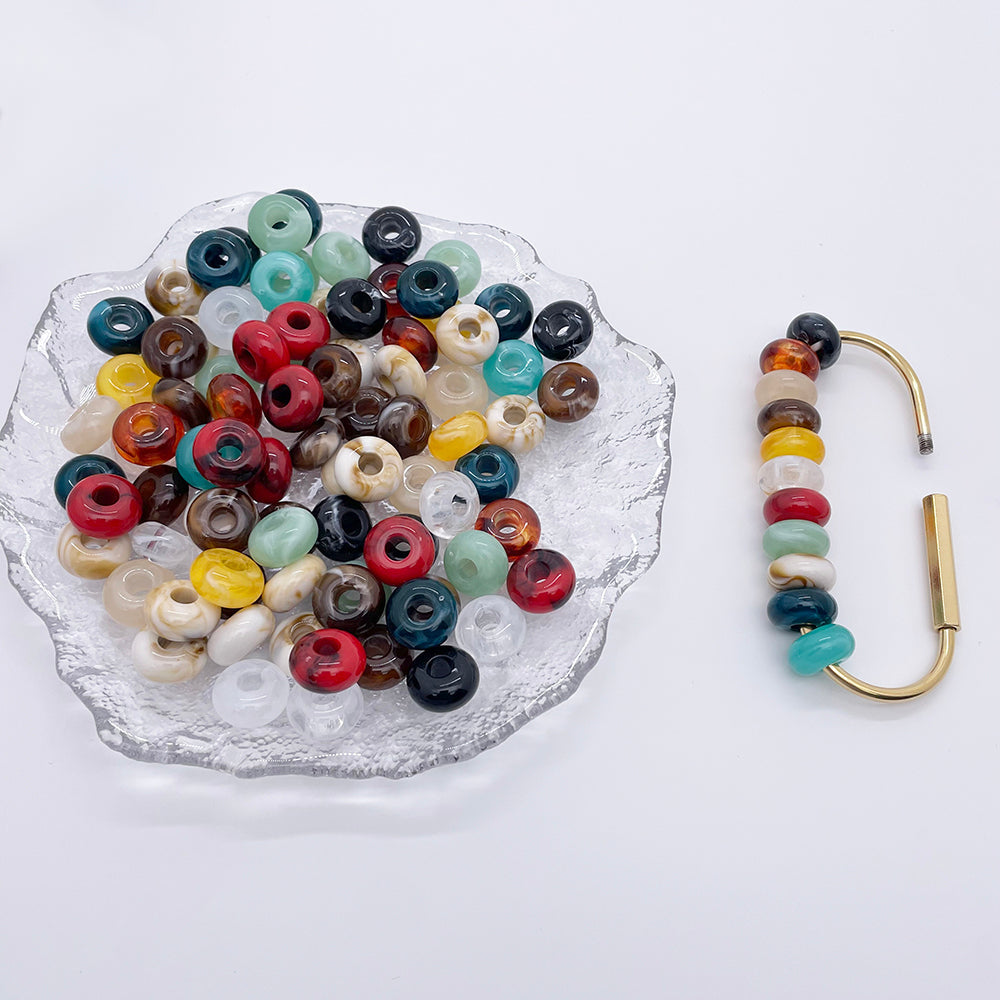 20 pcs/pack Multi color Acrylic Large hole Beads