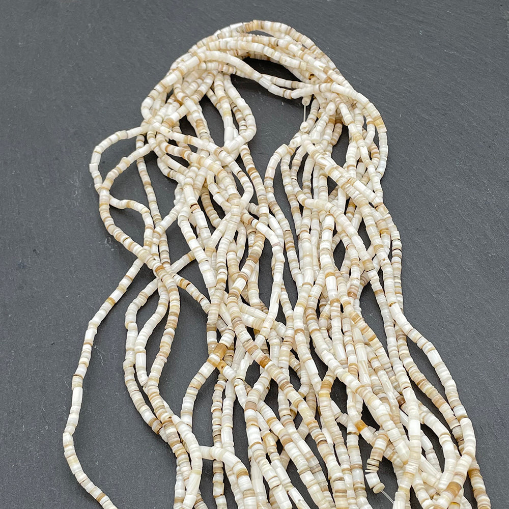 4mm Brown or Black Mother of pearl Shell Sequin Beads