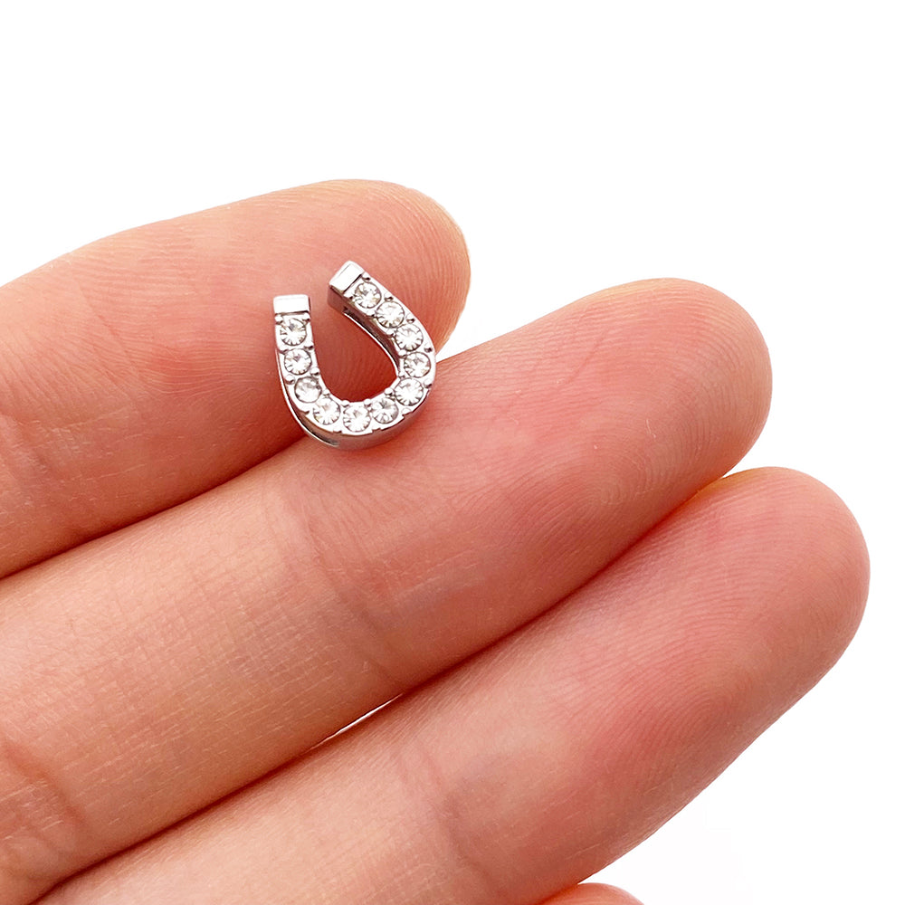 5711 Diamond Horseshoe charm