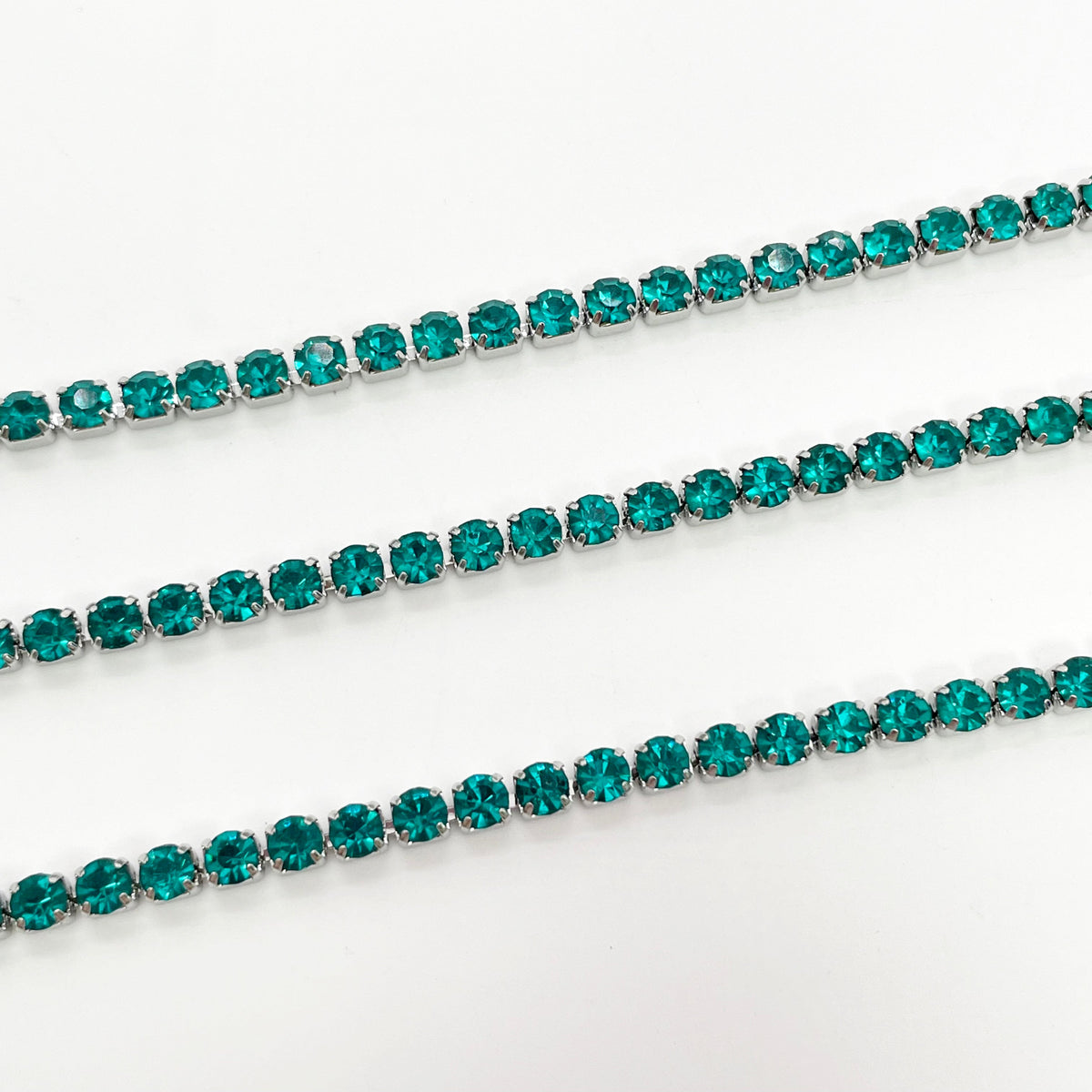 C1445 3mm Colorful Cup Rhinestone Chain/Clawchain