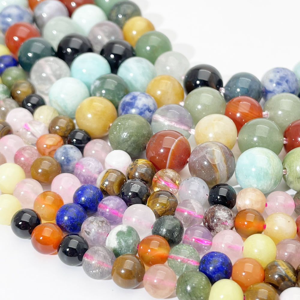 6MM 8MM 10MM MIX Color Natural Round beads