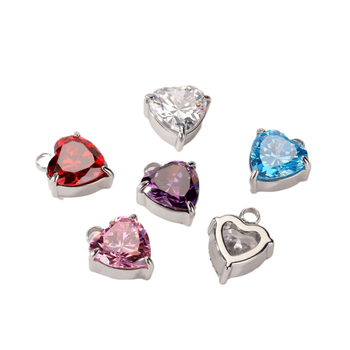 PC02  Teardrop charms stainless steel