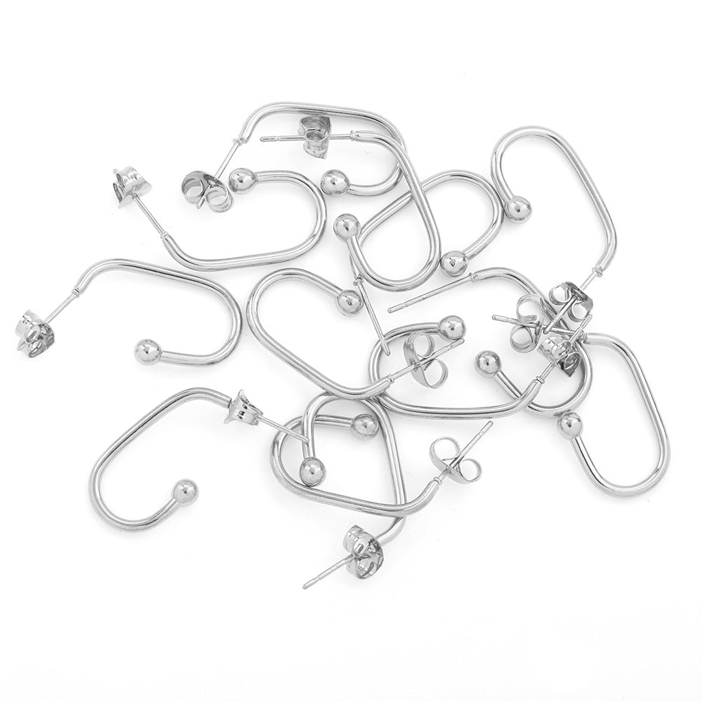 10pcs U earring for DIY