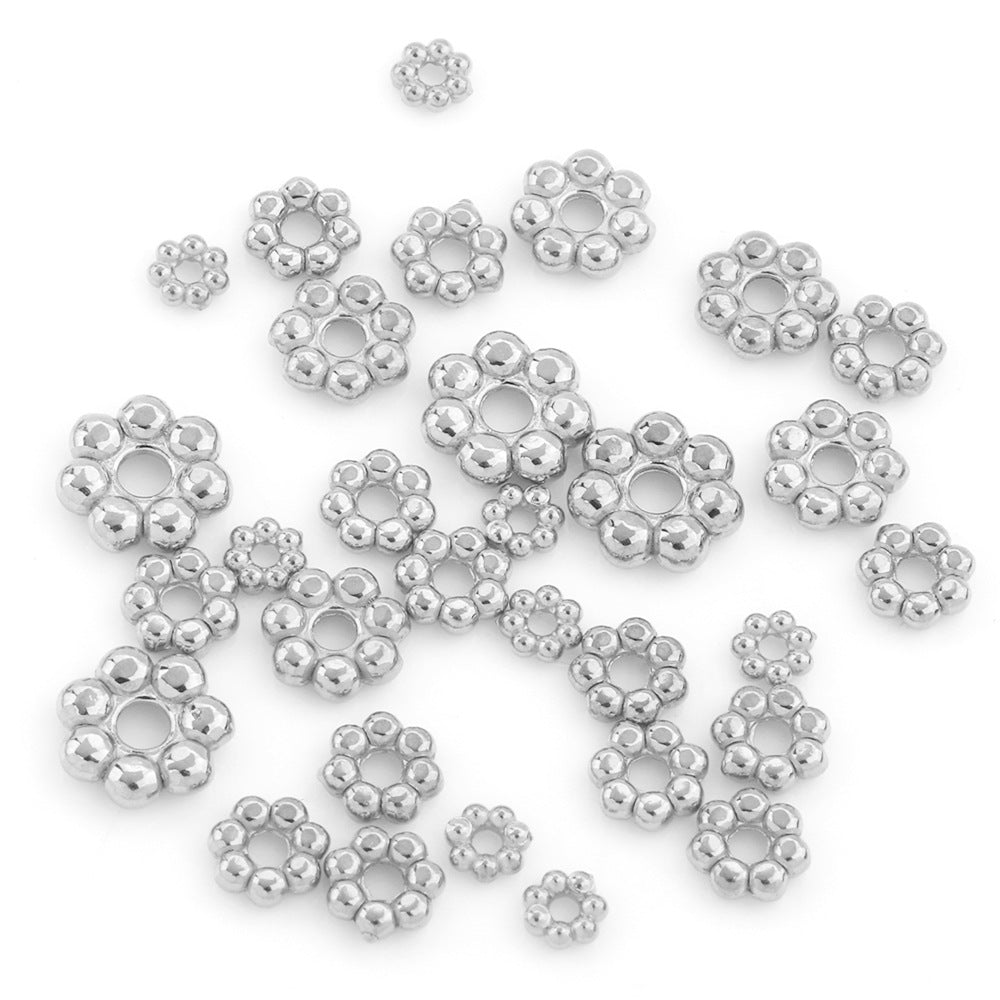50Pcs/pack Stainless steel Flower Spacer