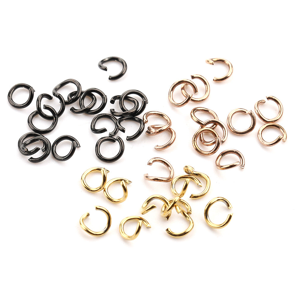 50 or 200pcs/pack Jump Ring-Vacuum Plating Waterproof Stainless steel jump ring