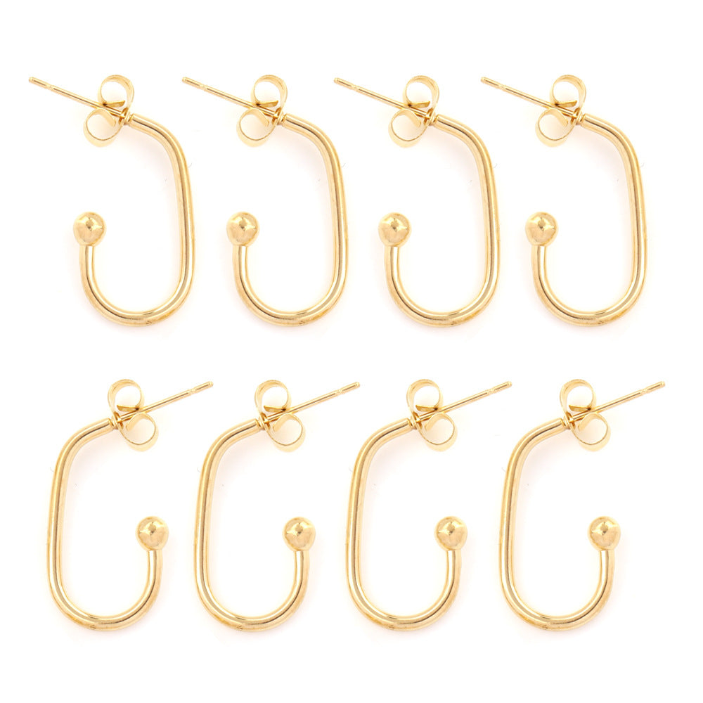 10pcs U earring for DIY