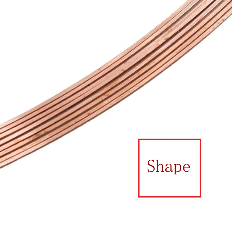 SQUARE bare /pure copper wire for DIY jewelry