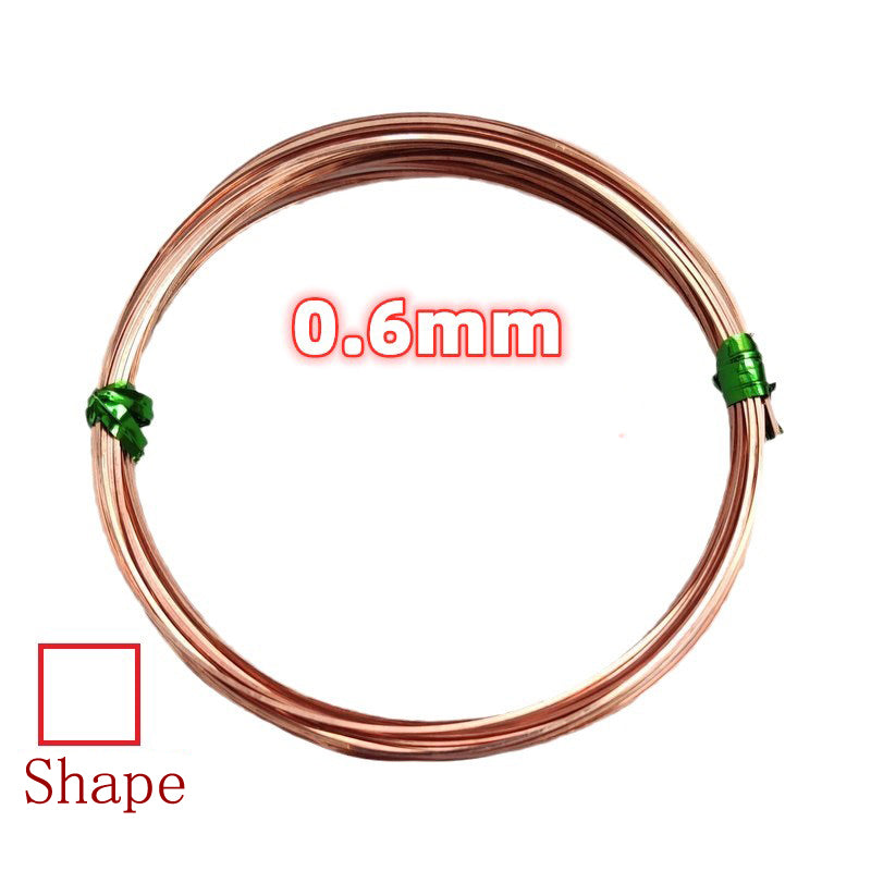 SQUARE bare /pure copper wire for DIY jewelry