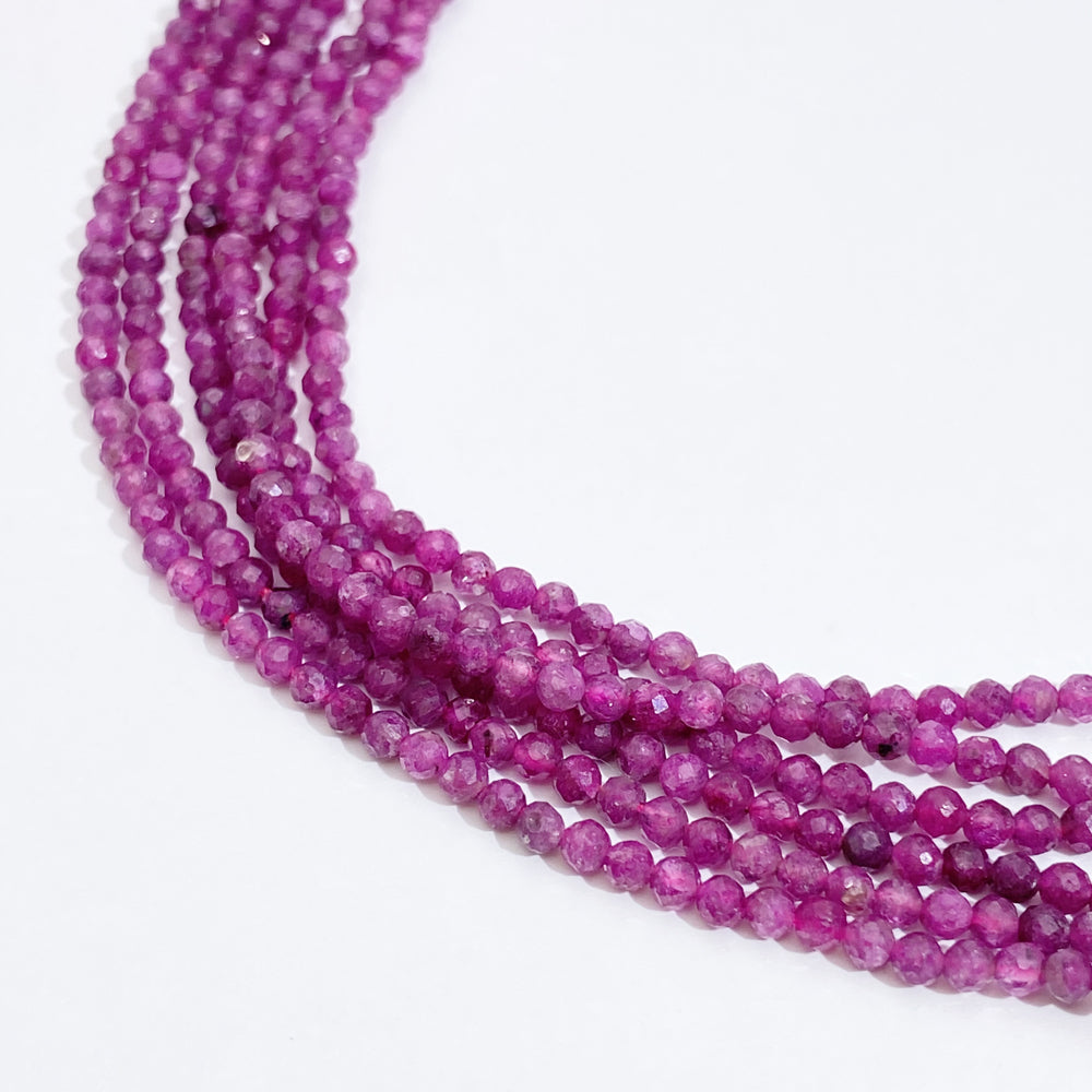 B MIX 2mm Natural Faceted stone beads for jewelry DIY