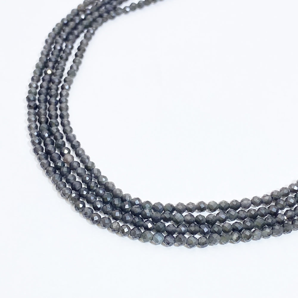 C MIX 2mm Natural Faceted stone beads for jewelry DIY