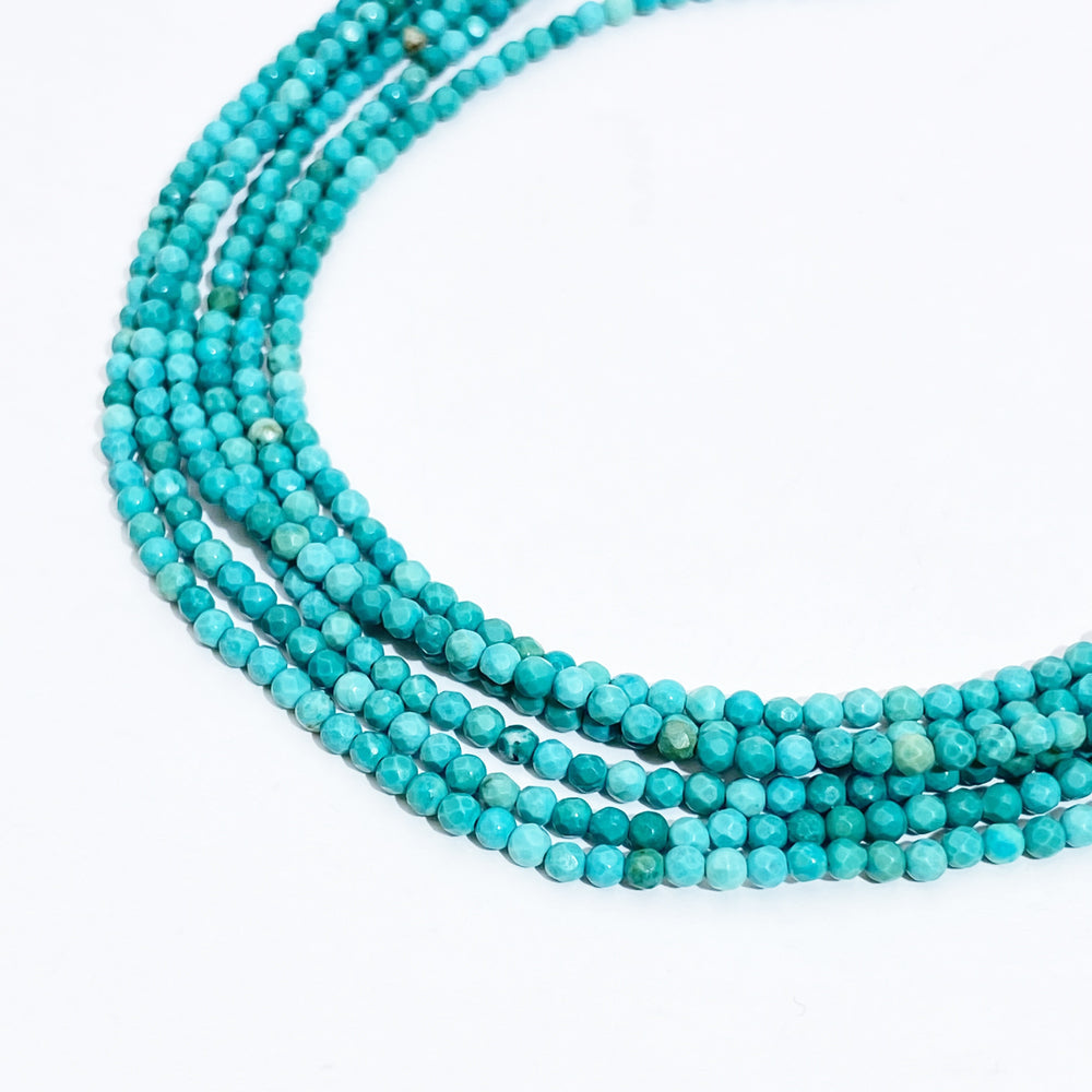 A MIX 2mm Natural Faceted stone beads for jewelry DIY