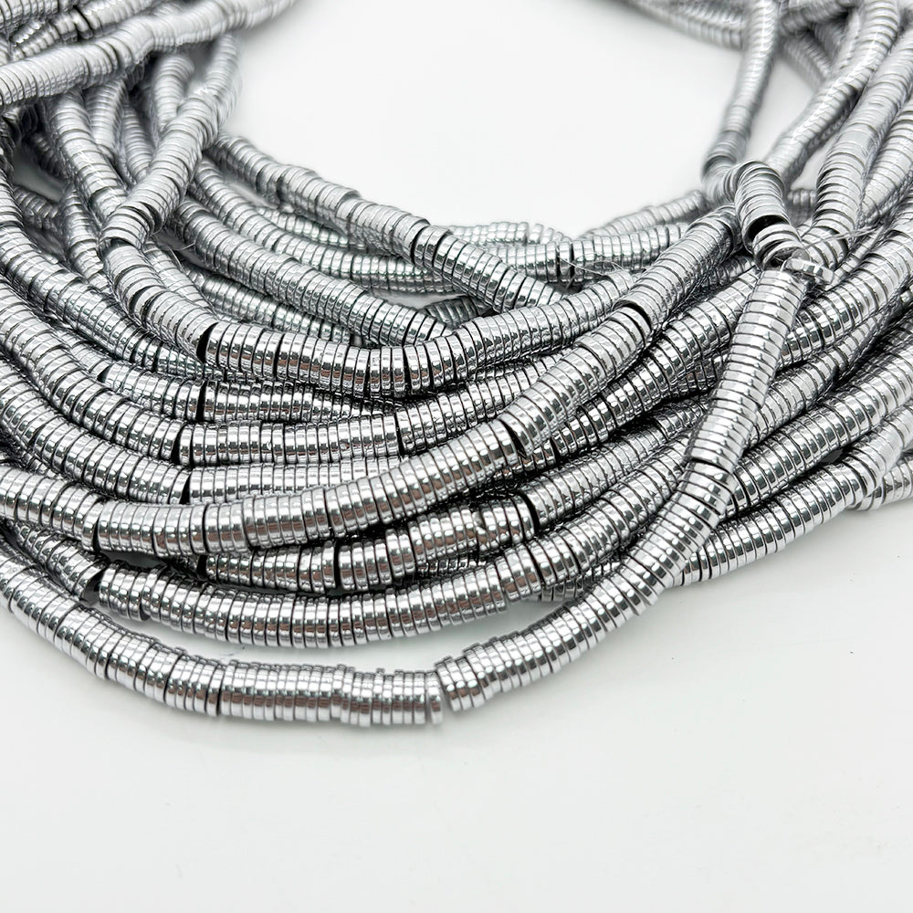 Round sequin hematite heshi Beads