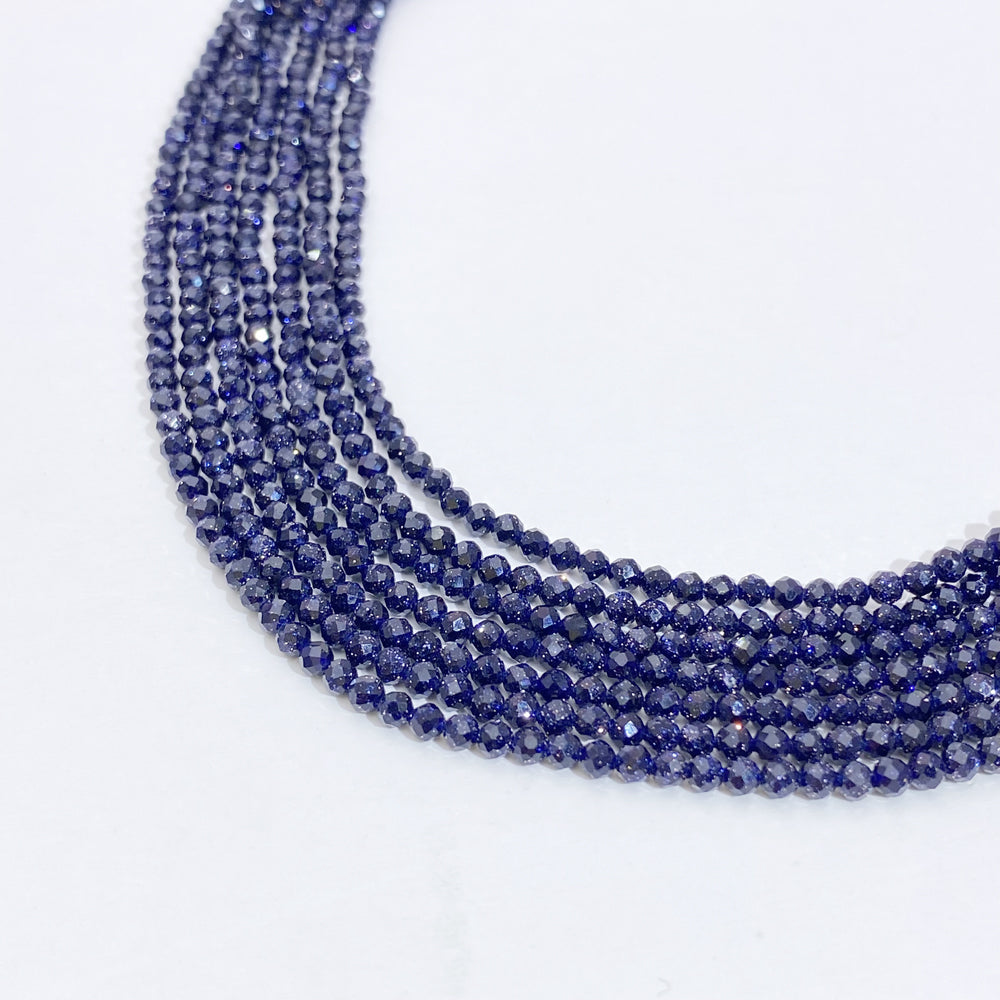 A MIX 2mm Natural Faceted stone beads for jewelry DIY