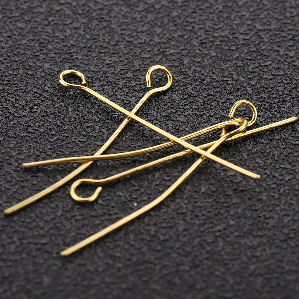 10 or 100pcs/pack 9 pins eye pin-Vacuum Plating Waterproof Stainless steel pin