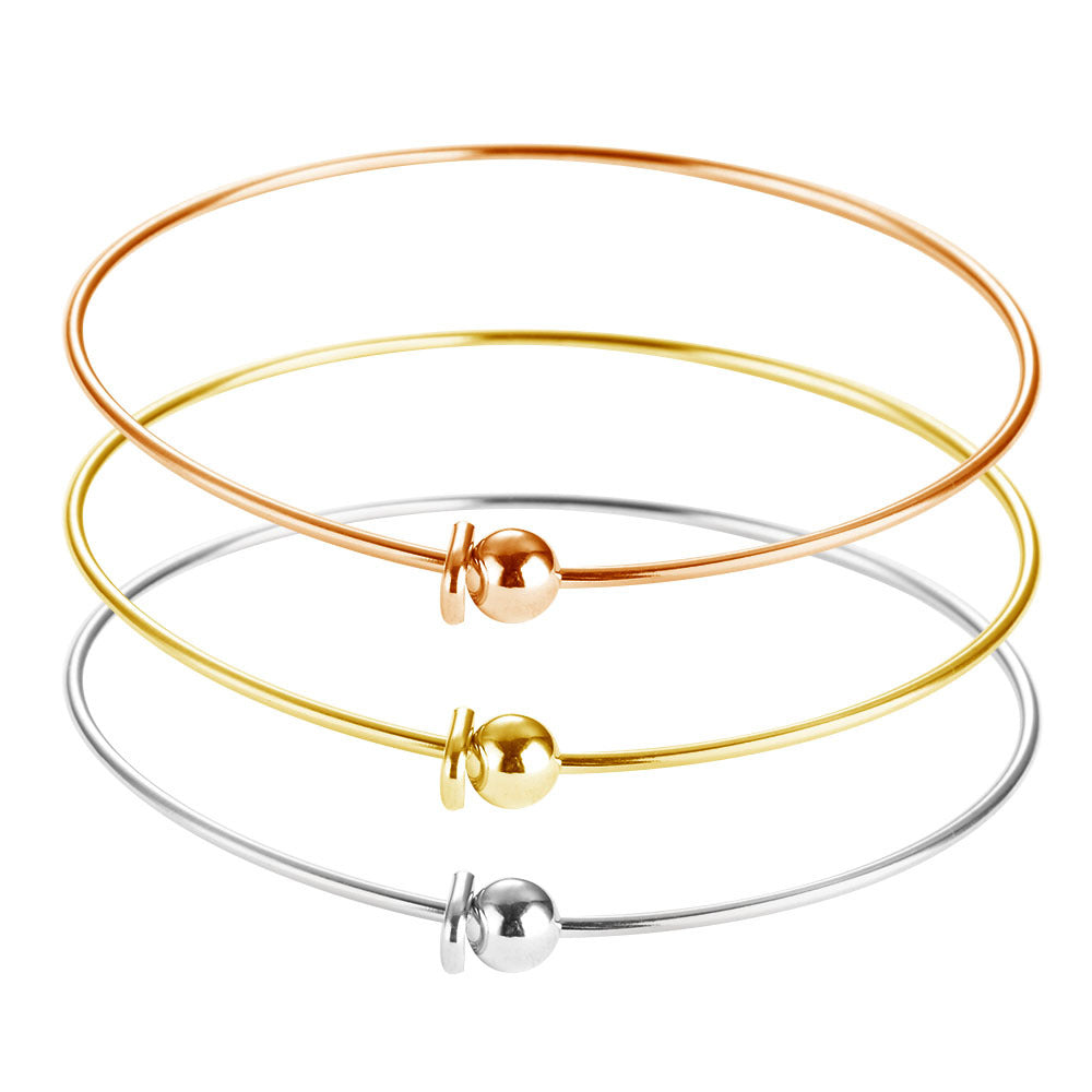 Basic Stainless steel Bangle /bracelet for DIY