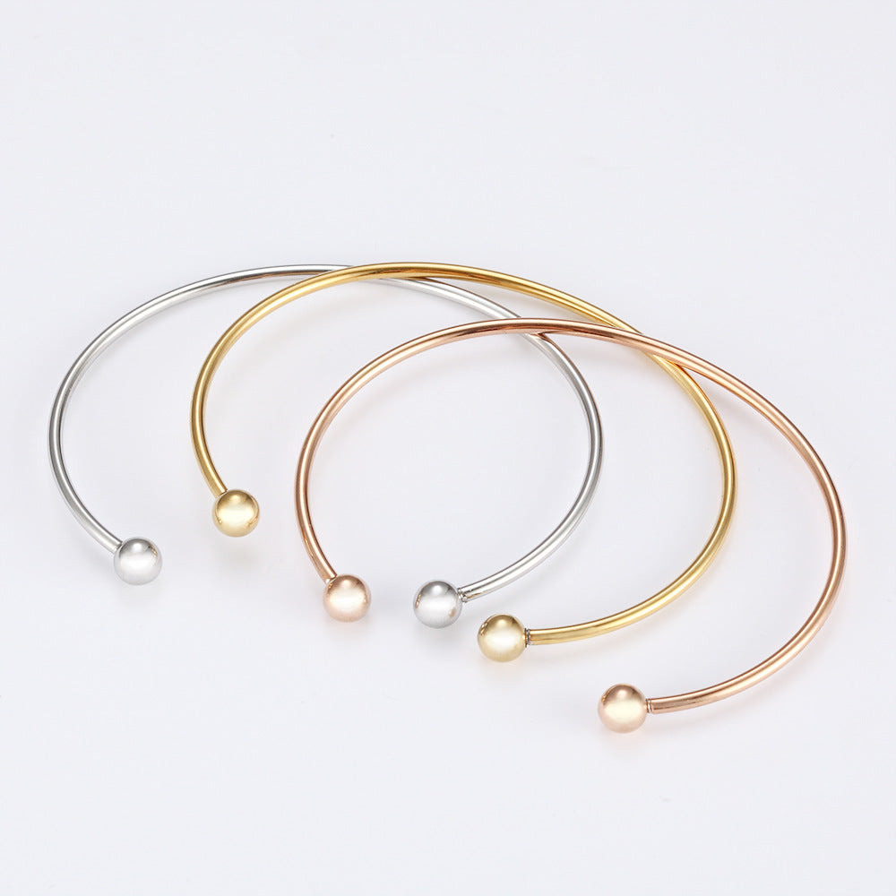 Basic Stainless steel Bangle /bracelet for DIY