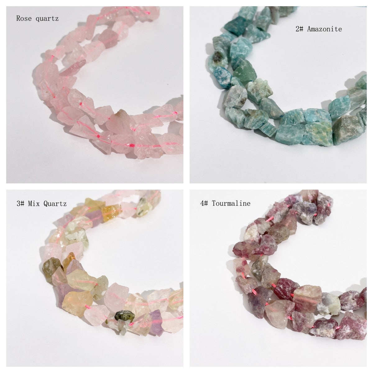7-11mm  Raw Stone beads