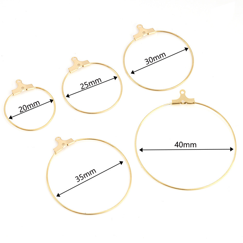 Earring hoop can be string the beads hoop earring